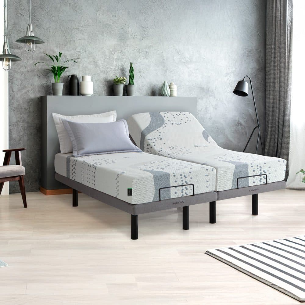 Cama Articulada + Colchão Simmons Bioceramics Fit Moderate — Série 5 — firmeza Moderate