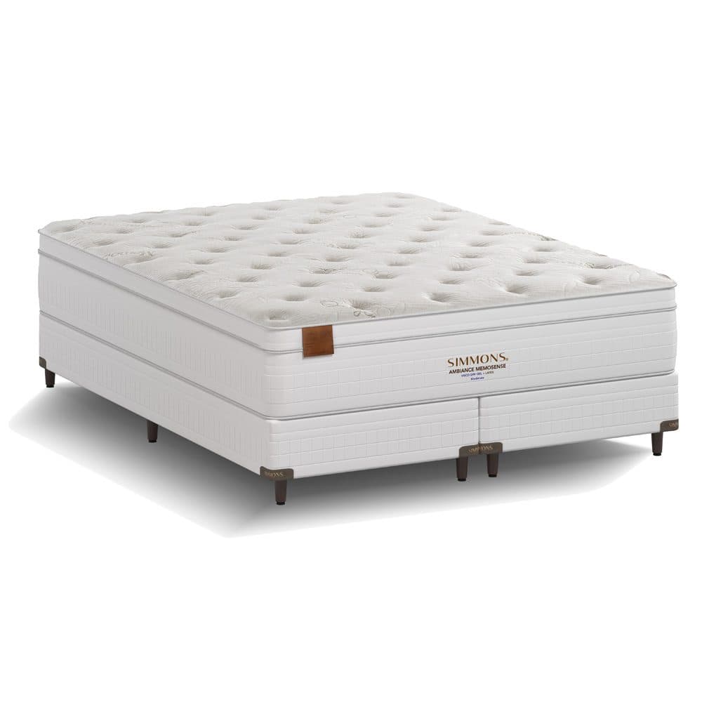Cama Box + Colchão Simmons Bamboo Ambiance — Série 4