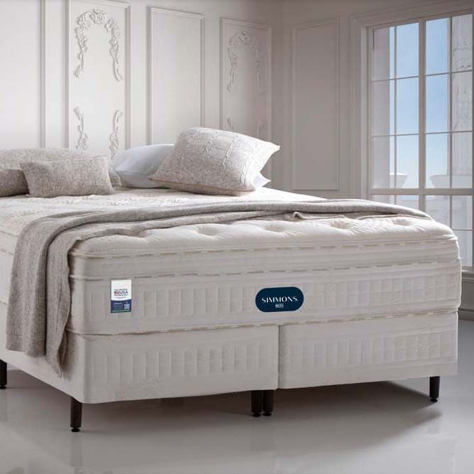 Cama Box + Colchão Simmons Studio Prime — Série 3