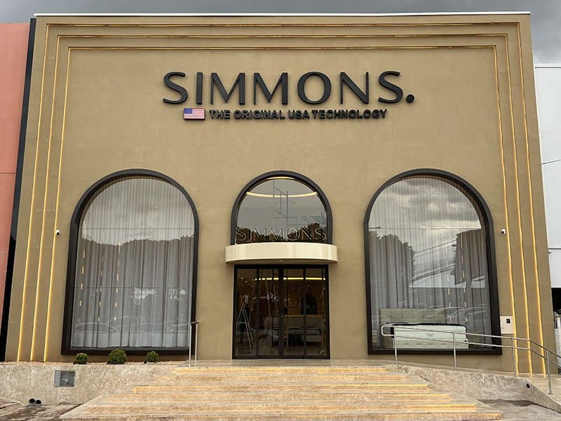 Fachada da loja Simmons Park Sul — Palácio do Sono, Guará, Brasília